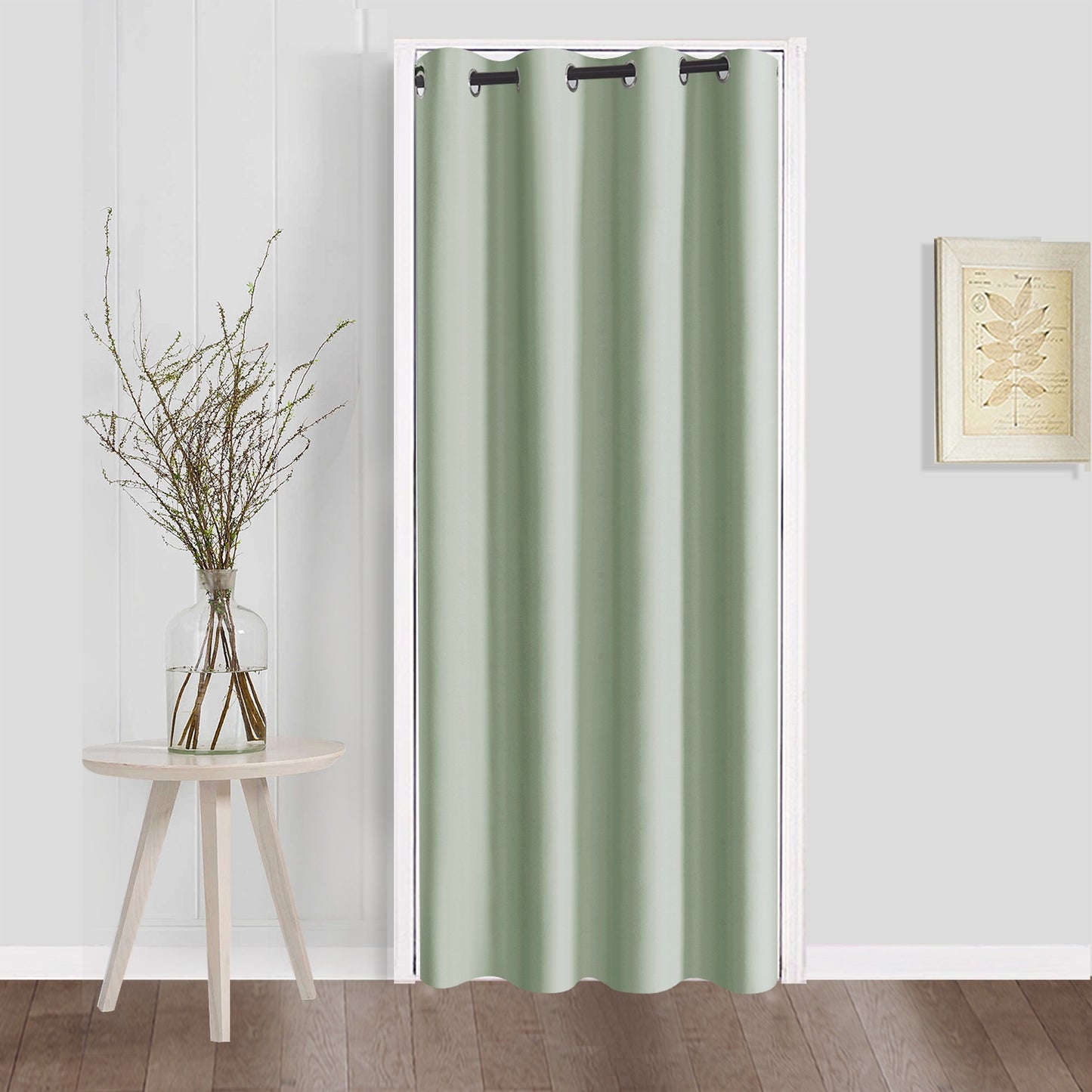 1 Panel Blackout Curtains, Solid Grommet Top Window Treatment Curtains, 39x78 inches