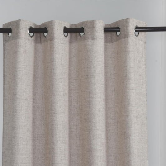 Sheer Curtains 2 Panel Set Khaki Light Filtering Drapes with Grommet Top for Living Room Bedroom