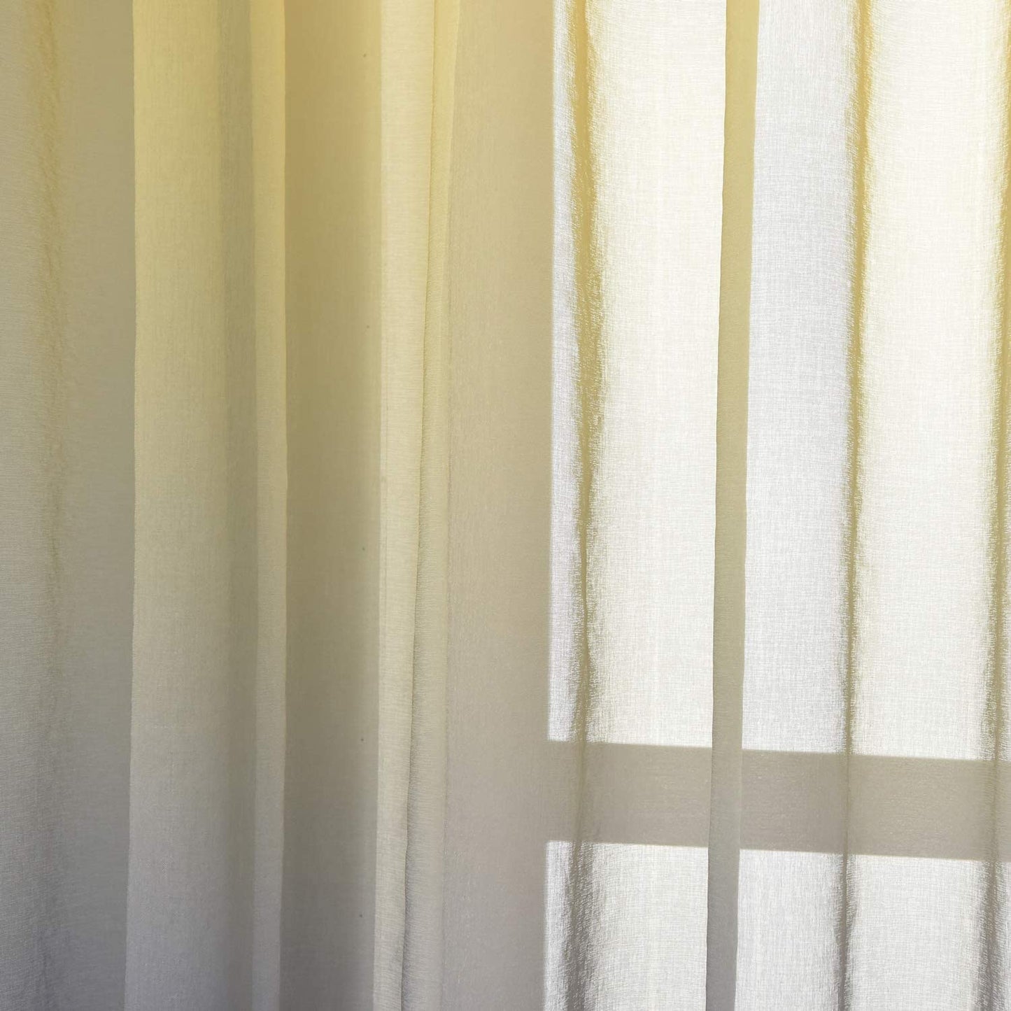Sheer Curtain Linen Textured Voile Drapes with Fantastic Gradient Color,pack of 1