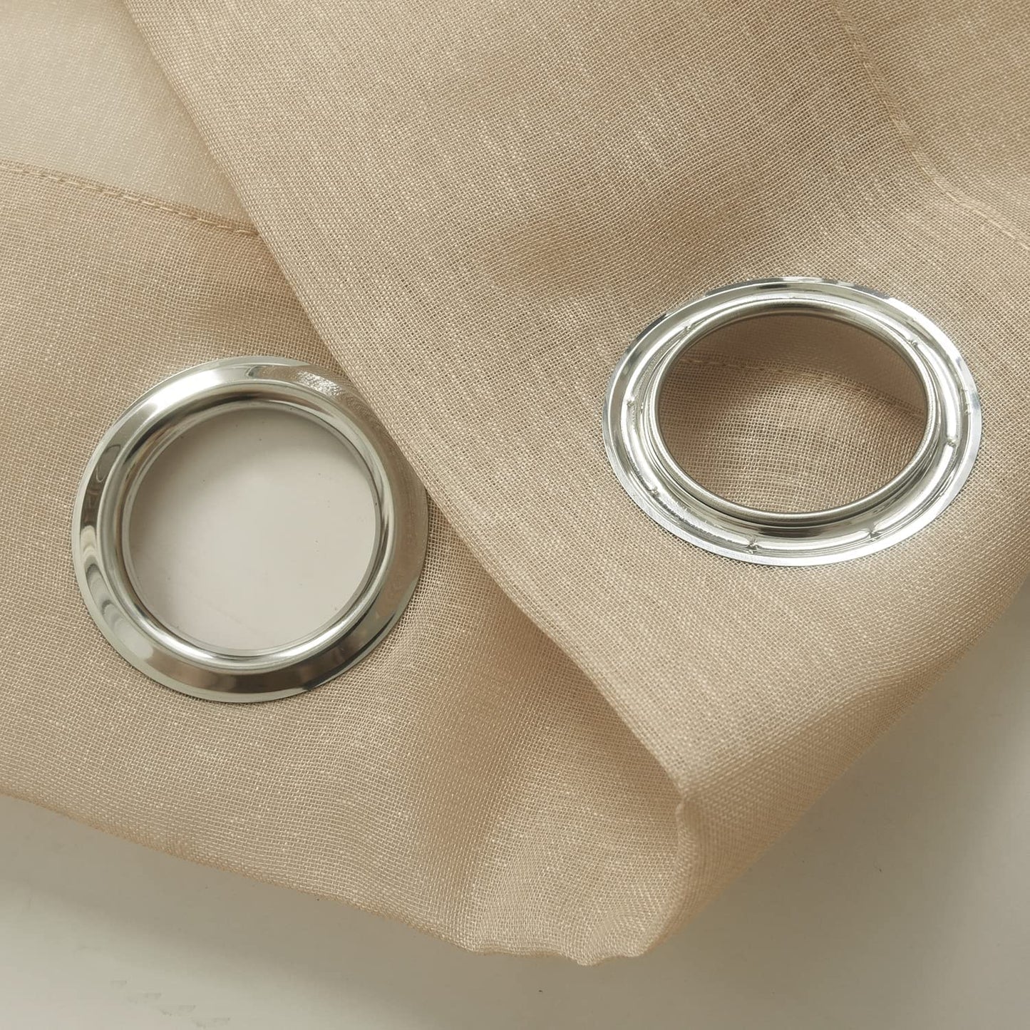 Semi Sheer Solid Voile Curtain Sunlight Filtering Protect Privacy Grommet Ring Top