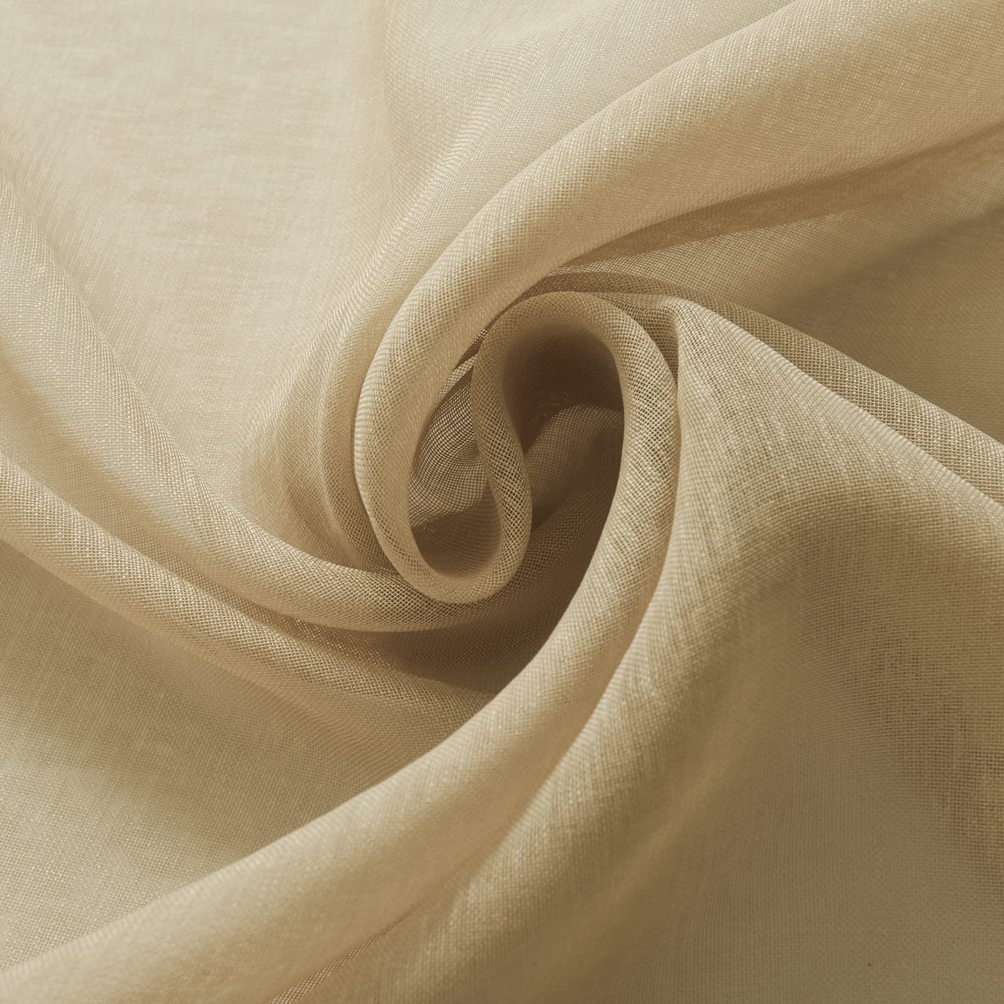 Semi Sheer Solid Voile Curtain Sunlight Filtering Protect Privacy Grommet Ring Top