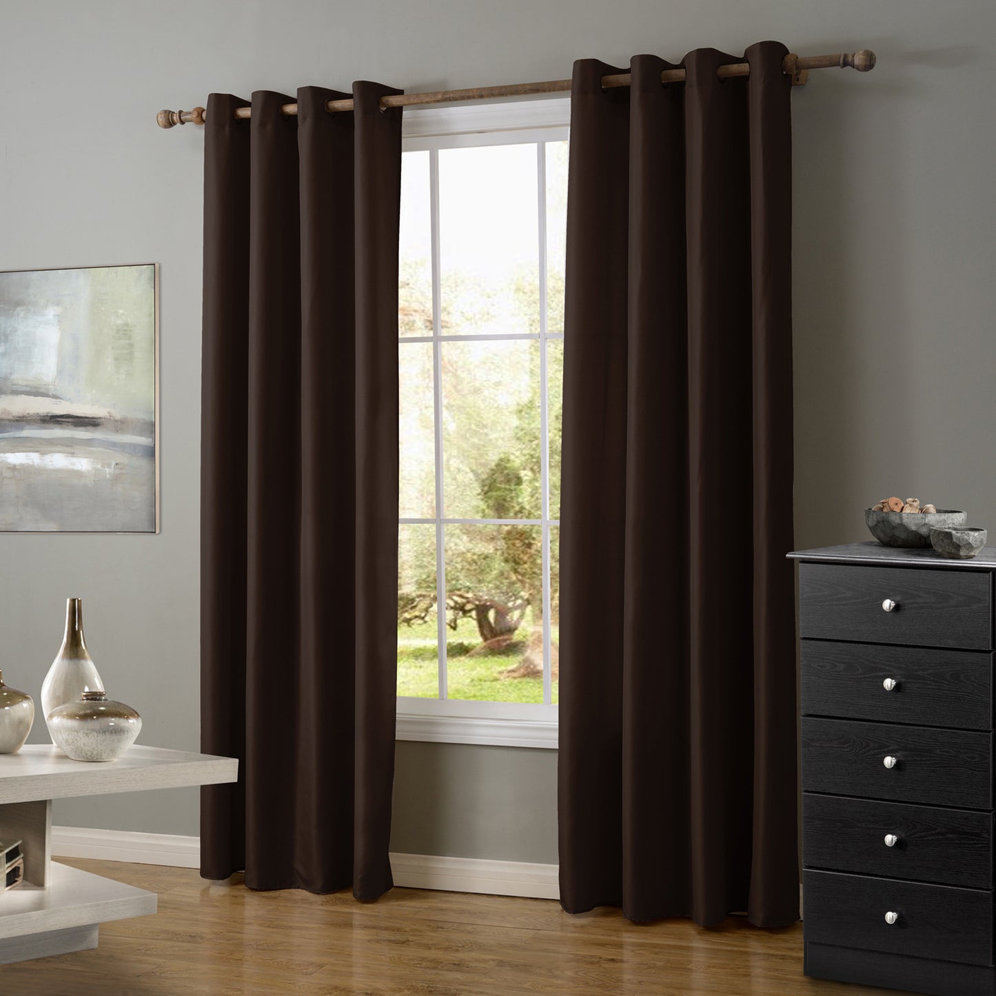 Gyrohomestore Elegant Grommet Energy Saving Best Blackout Curtains