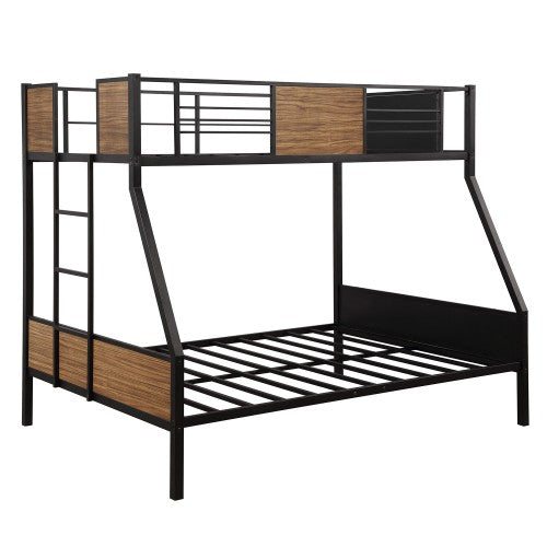 Gyrohomestore Modern Steel Frame Bunk Bed with Safety Rail