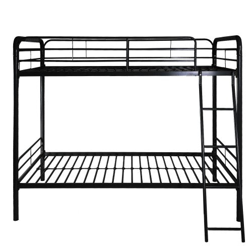 Gyrohomestore Twin-Over-Twin Metal Bunk Bed with Ladder