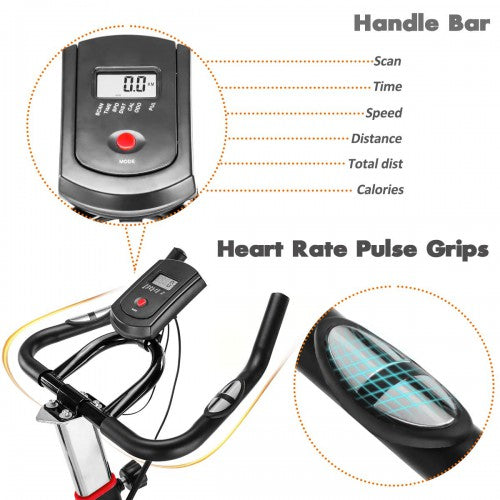 Gyrohomestore High Quality Black and Red Recling Exercise Bike