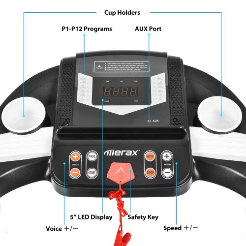 Gyrohomestore Folding Electric Best Treadmill Motorized Running Machine