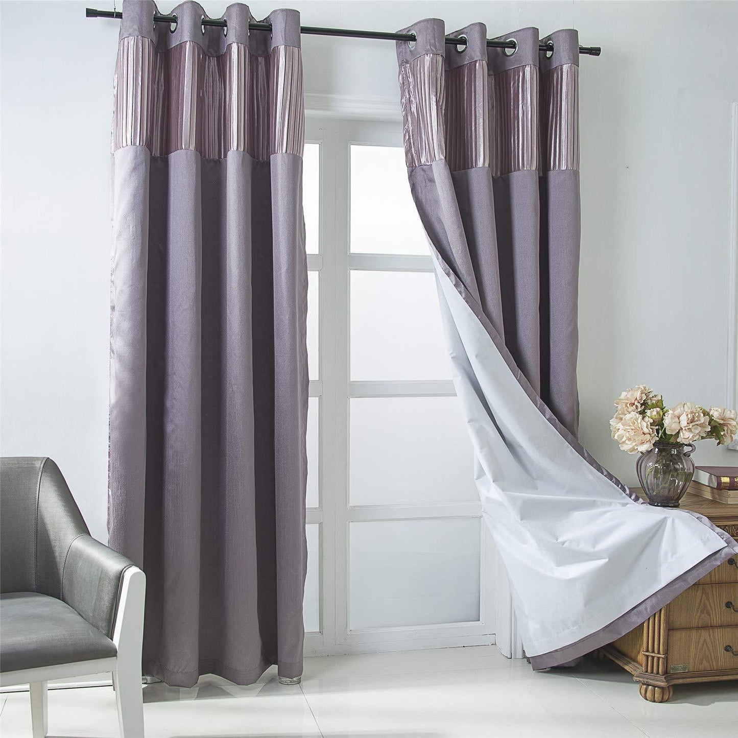 Gyrohomestore Room Darkening Grommet Window Curtains Panels