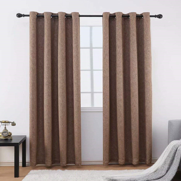 Gyrohomestore Room Darking Max Polyester Blackout Curtains Two Panels