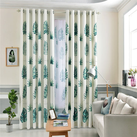 Gyrohomestore Floral Printed Top Thermal Insulated Blackout Curtains Cheap