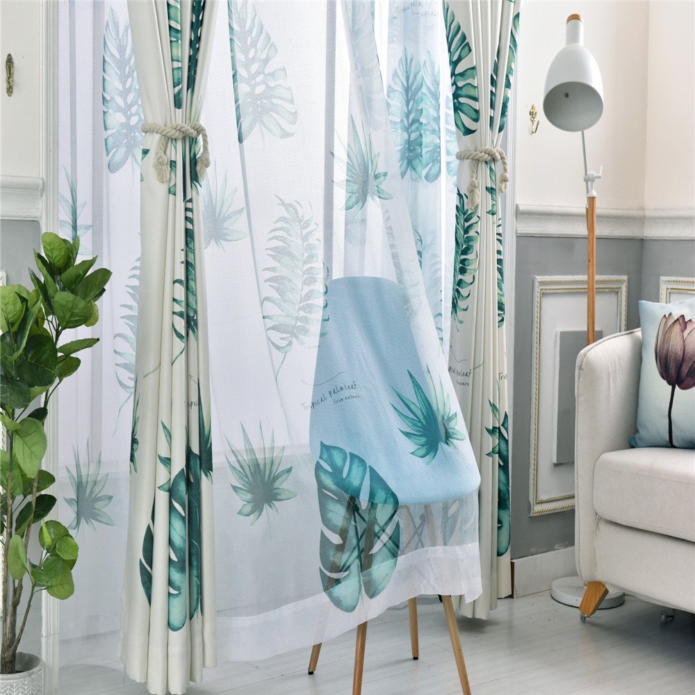 Gyrohomestore Floral Printed Top Thermal Insulated Blackout Curtains Cheap