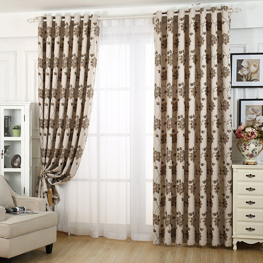 Gyrohomestore Farmhouse Big Flowers Cheap Blackout Curtains