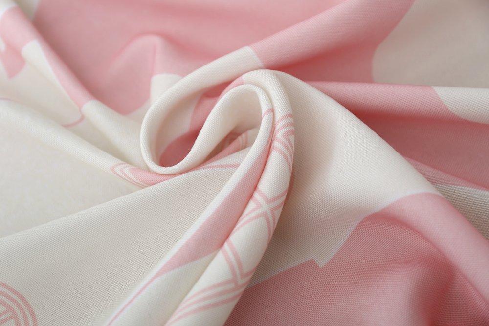 Gyrohomestore Angel Print Double Pleated Pink Blackout Curtains