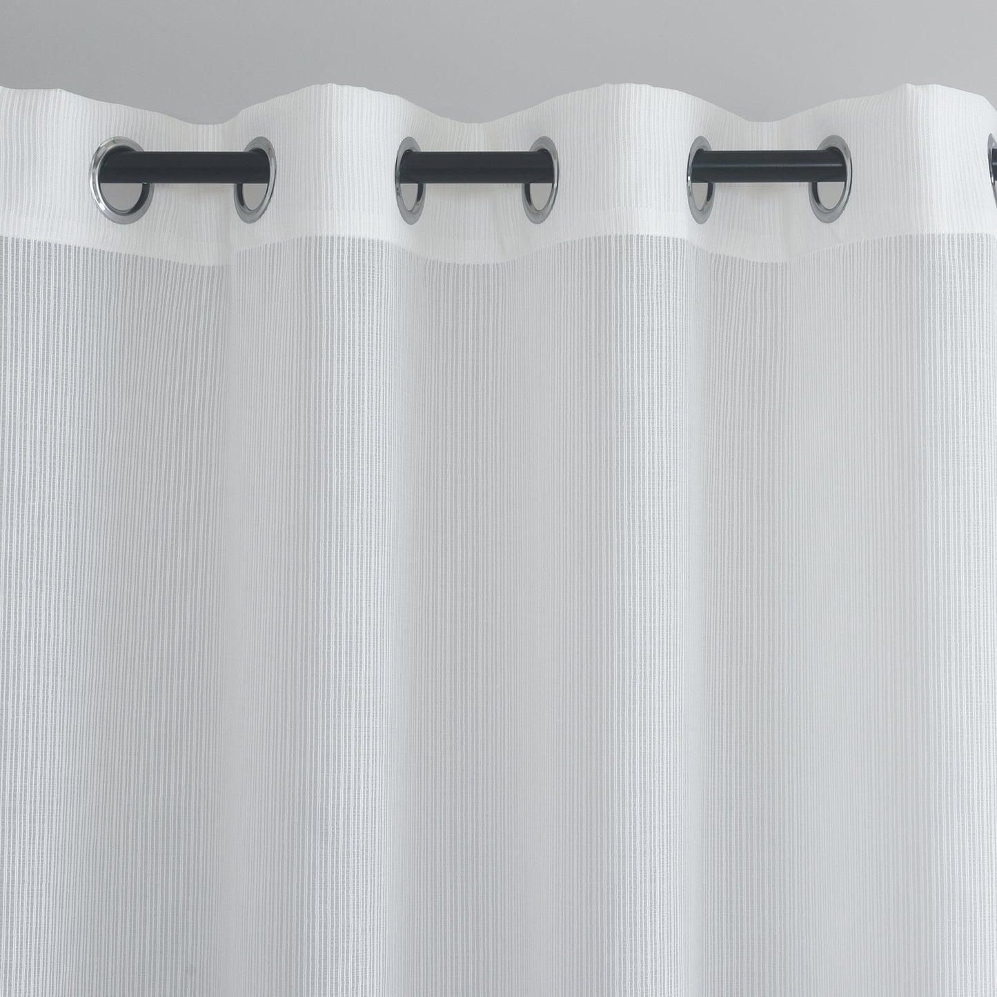 Gyrohomestore Basics Solid Grommet Top Decrative Sheer Curtains