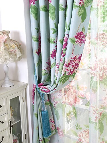 Gyrohomestore Under Energy Efficient Flowers Printed Max Blackout Curtains