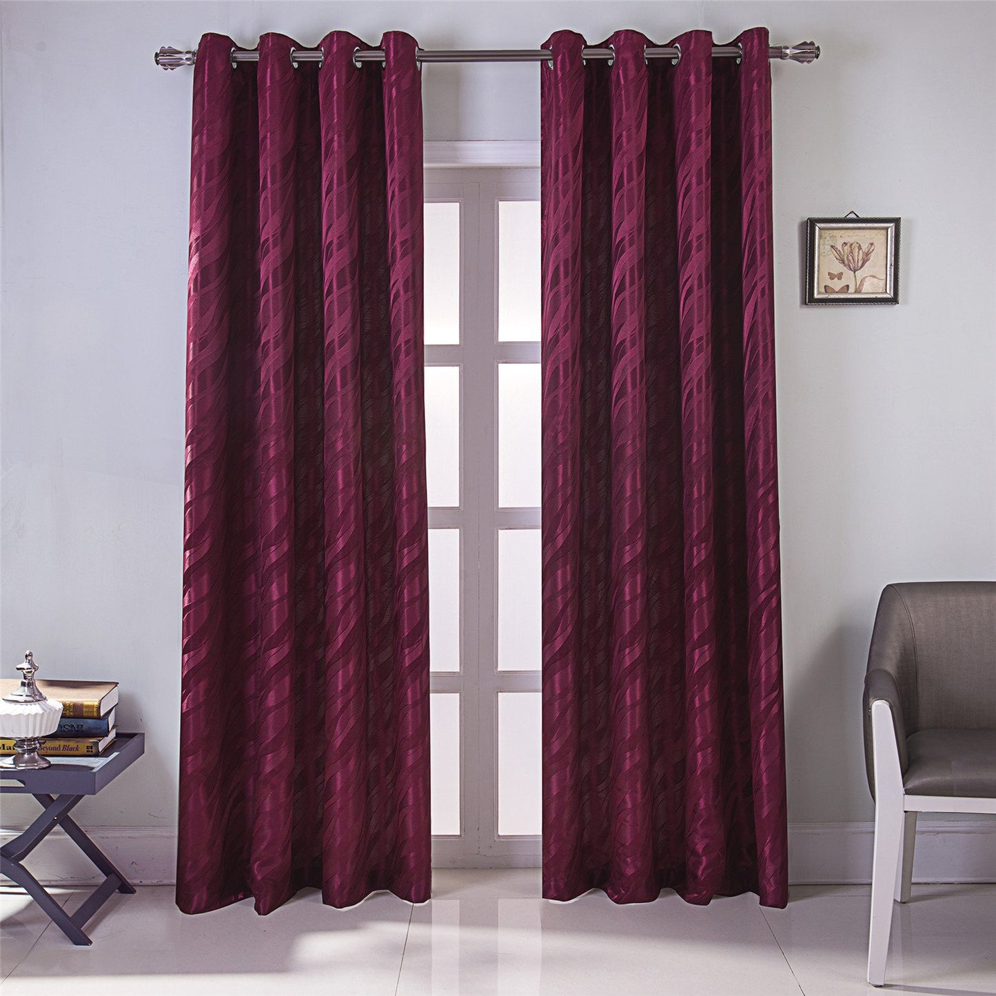 Gyrohomestore Cheap Solid Blackout Thermal Indoor/Outdoor Grommet Curtain