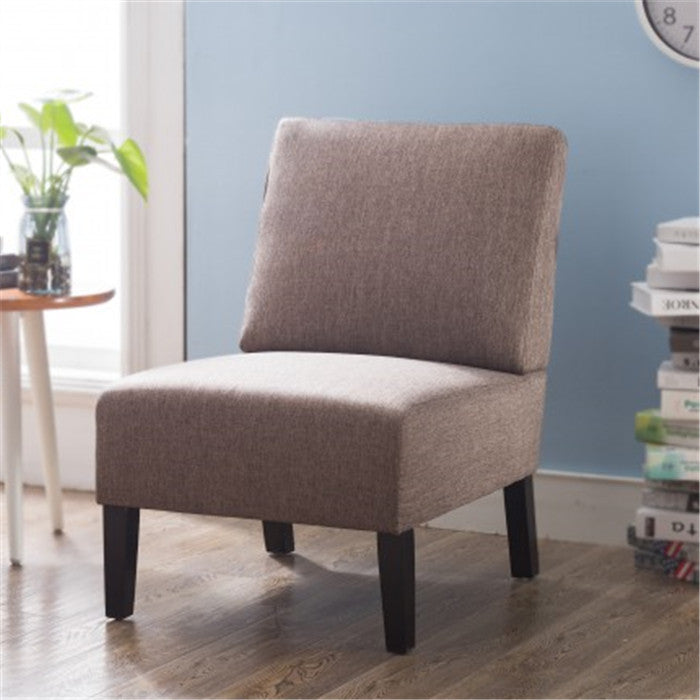 Gyrohomestore Modern Fabric Accent Chair Living Room Armless Chair with Wood Legs