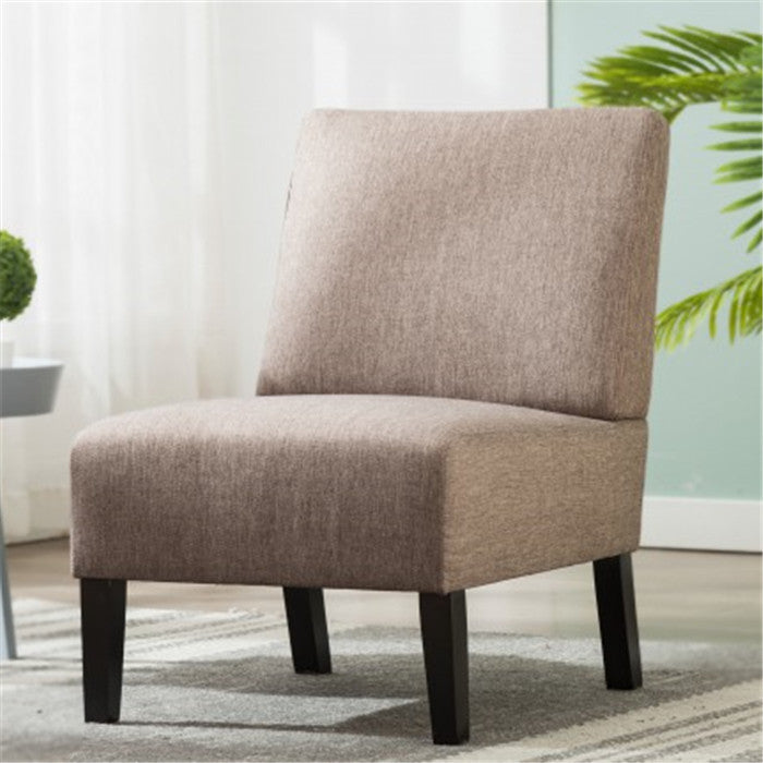 Gyrohomestore Modern Fabric Accent Chair Living Room Armless Chair with Wood Legs