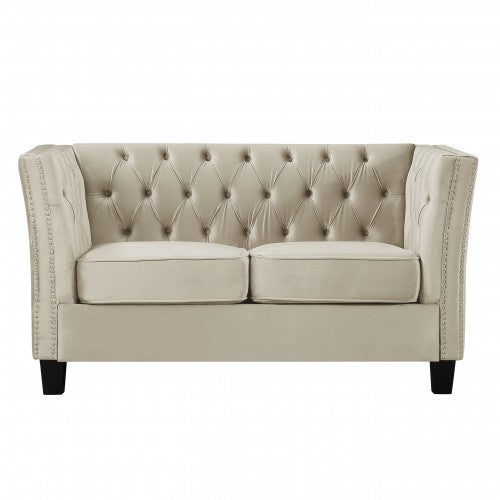 Hyrohomestore Thick Back Tufted Classical Loveseat Sofa