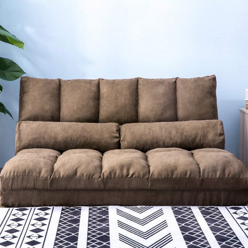 Gyrohomestore Two Pillows Double Chaise Lounge Sofa Chair Floor Couch