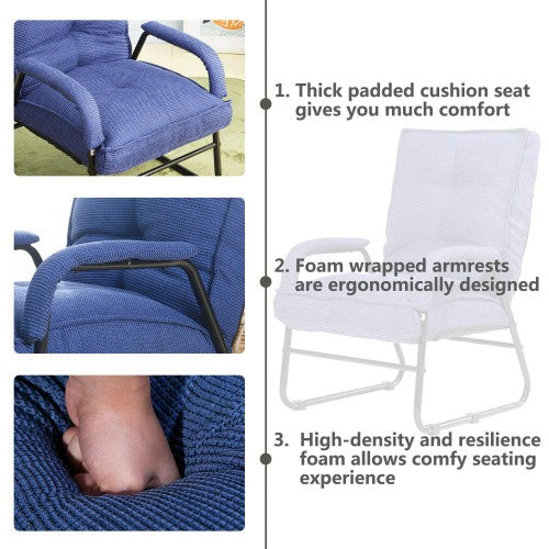 Gyrohomestore Portable Convertible Folding Lounge Adjustable Floor Sofa