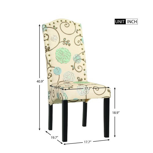 Gyrohomestore Contemporary Dining Chairs with Sturdy Wood Legs