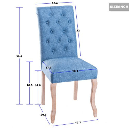 Gyrohomestore Wood Log Fabric Chair Dining Room Chairs for Sale