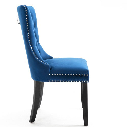 Gyrohomestore High-end Tufted Solid Wood Upholstered Dining Chair
