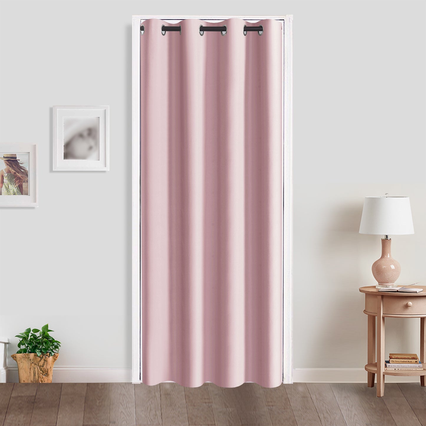 1 Panel Blackout Curtains, Solid Grommet Top Window Treatment Curtains, 39x78 inches