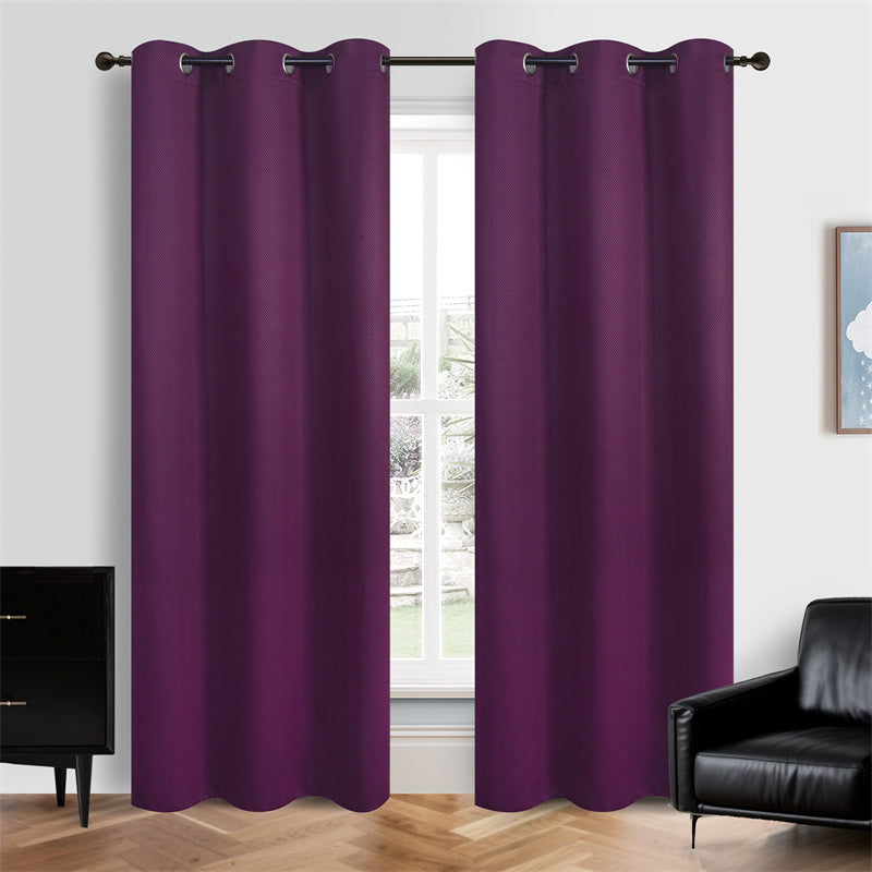 2 Panels Blackout Curtains Solid Grommet Top Window Treatment Curtains 46x84 inches Suitable for living rooms and bedrooms