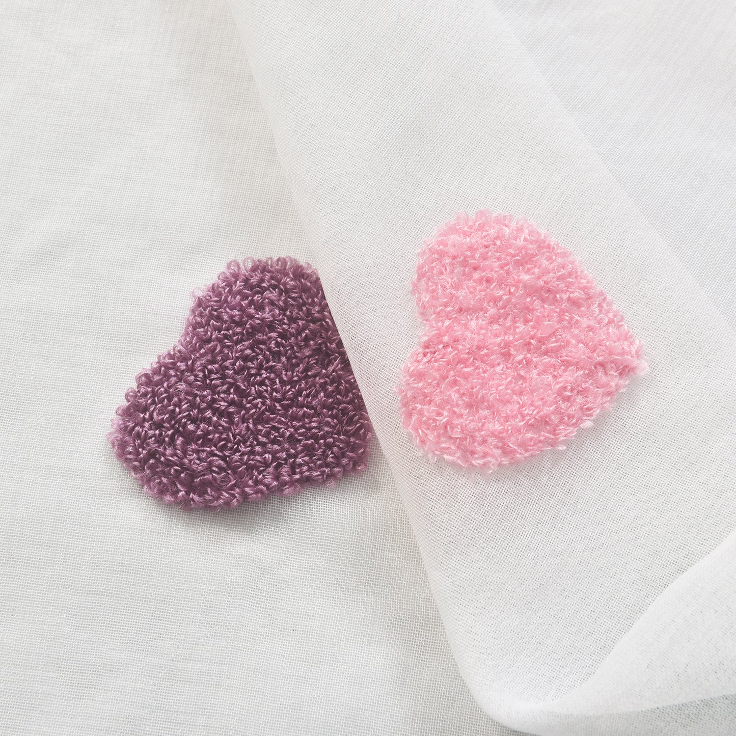 3D Love Embroidery Sheer Curtains Light Filtering Drapes, Rod Pocket Panels for bedroom, living room and kitchen