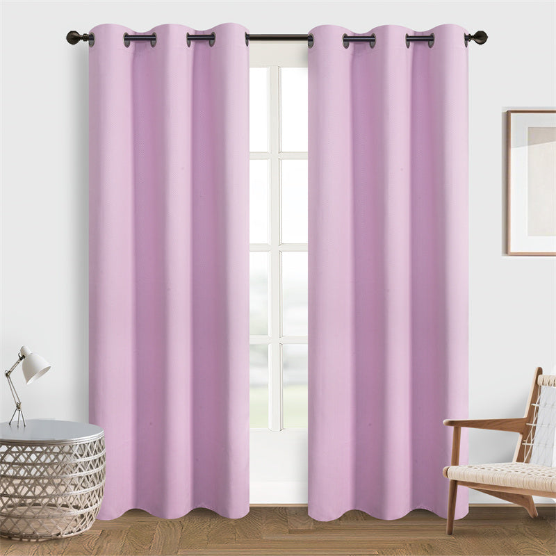2 Panels Blackout Curtains Solid Grommet Top Window Treatment Curtains 46x84 inches Suitable for living rooms and bedrooms