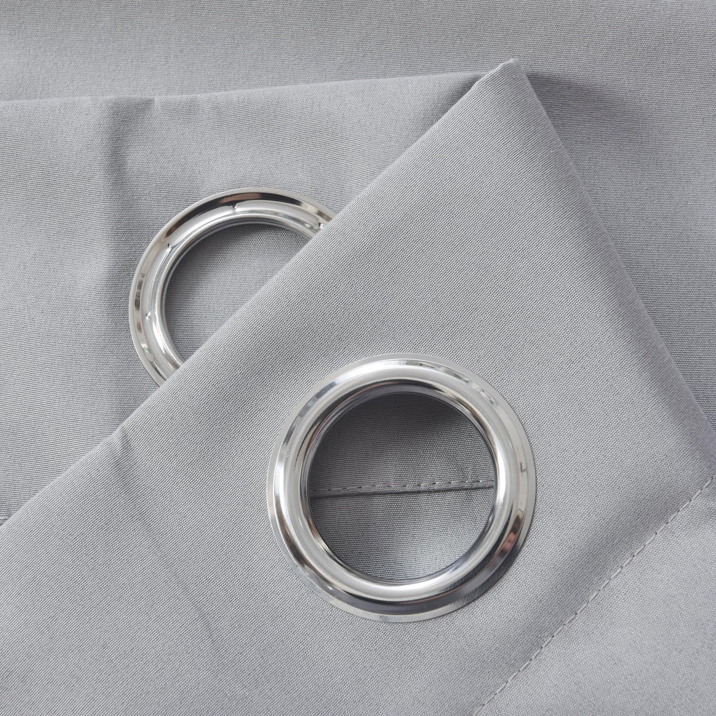 Blackout Curtains 2 Panel Set Thermal Insulated Textured Drapes with Grommet Top，Suitable for bedroom, living room