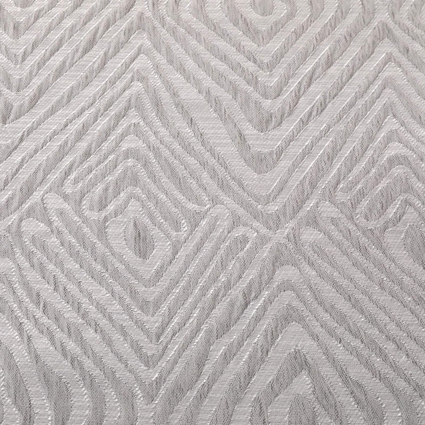 2 Pack Decorative Throw Pillows with Geometric Jacquard Pattern, 18x18 Inches