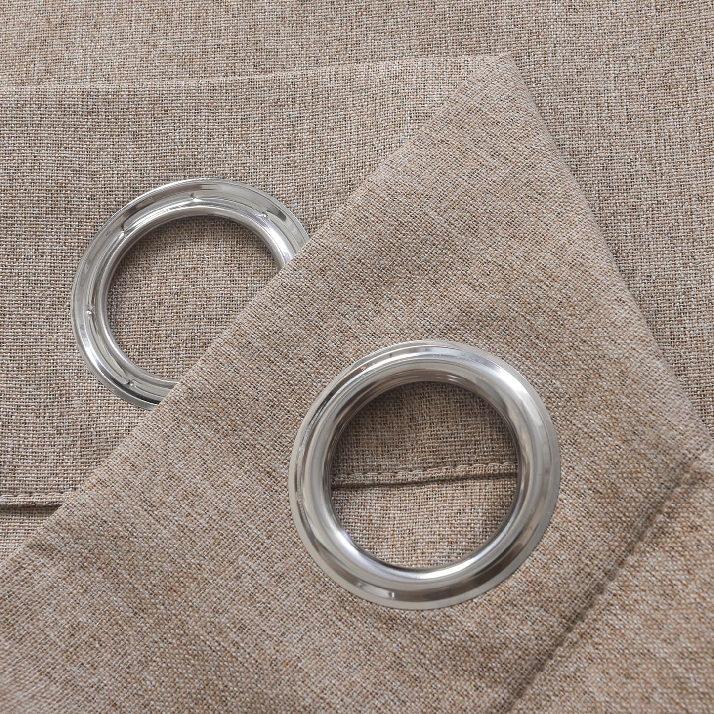 Blackout Curtains 2-Panel Set - Thermal Insulated Textured Drapes with Grommet Top,Suitable for bedroom, living room