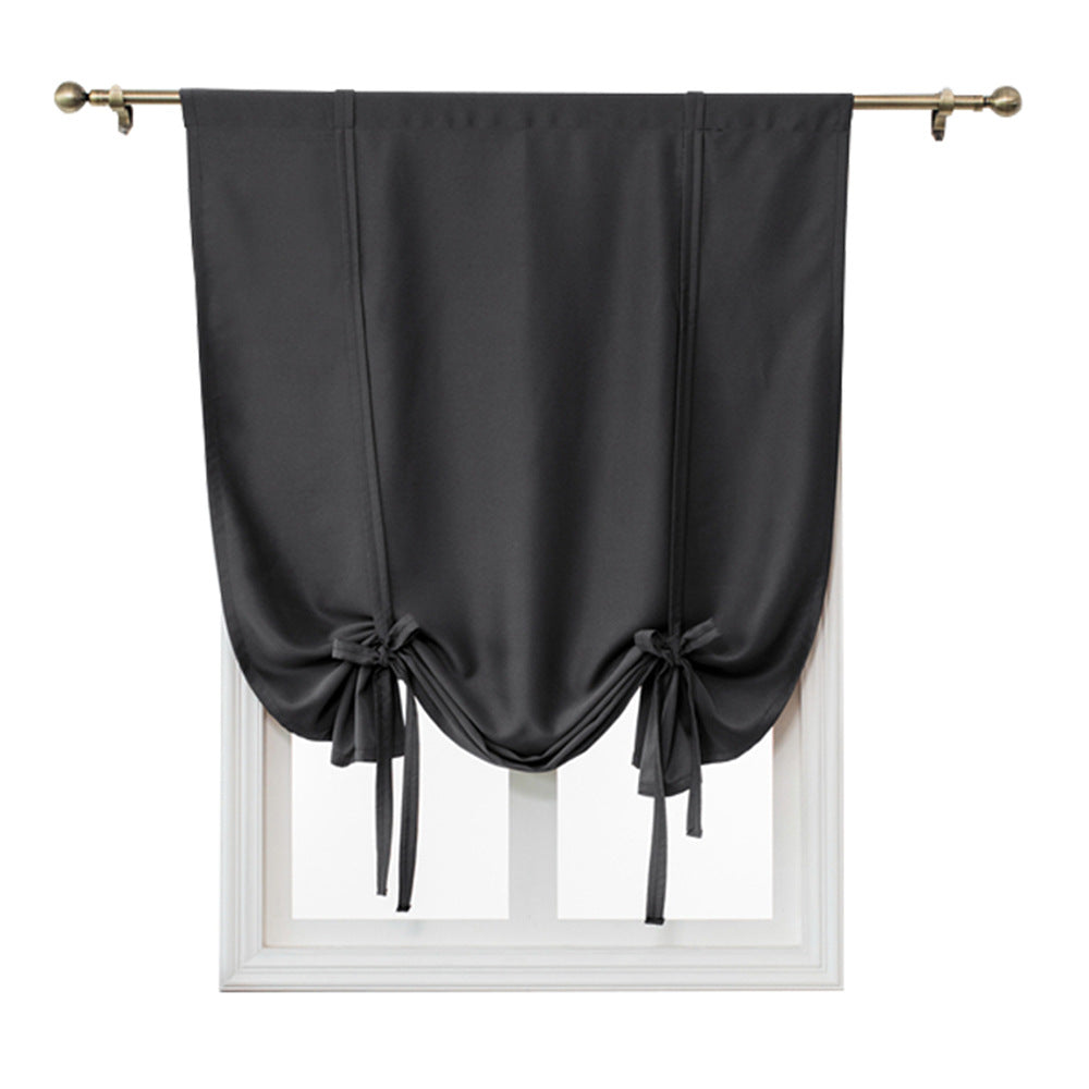Balloon Shades Blackout Curtains Tie-Up Small Window Curtains