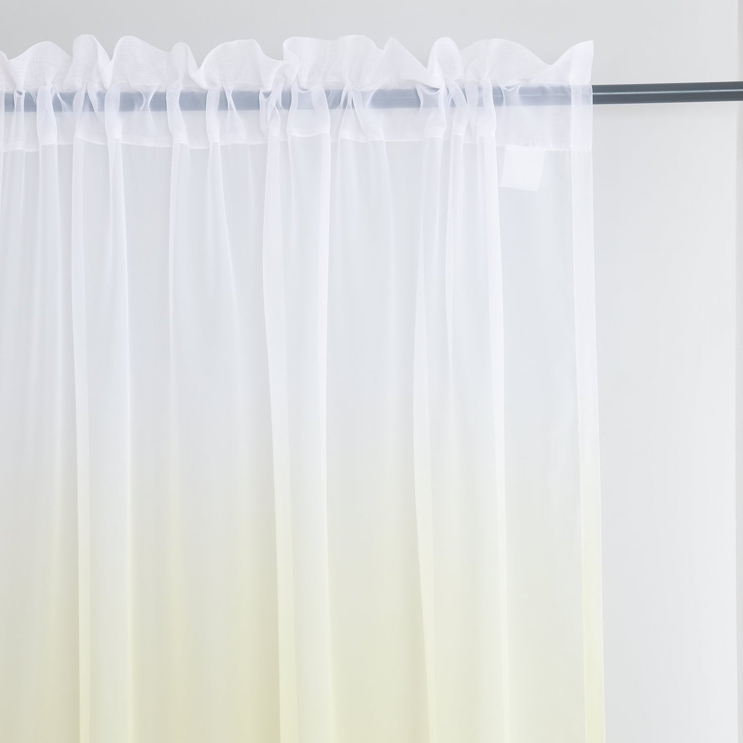 Gyrohomestore Gradient Sheer Pod Pocket Curtain Panels