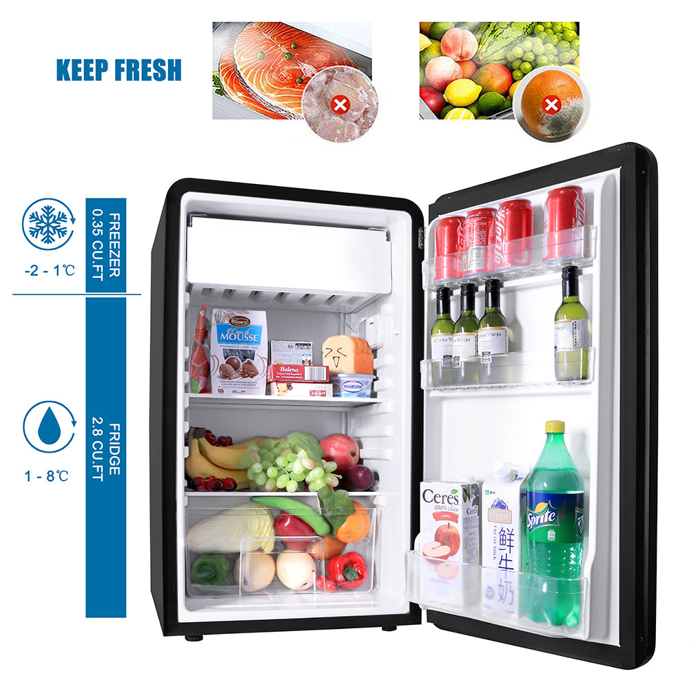 Gyrohomestore Retro 3.2 cu.ft. Compact Refrigerator