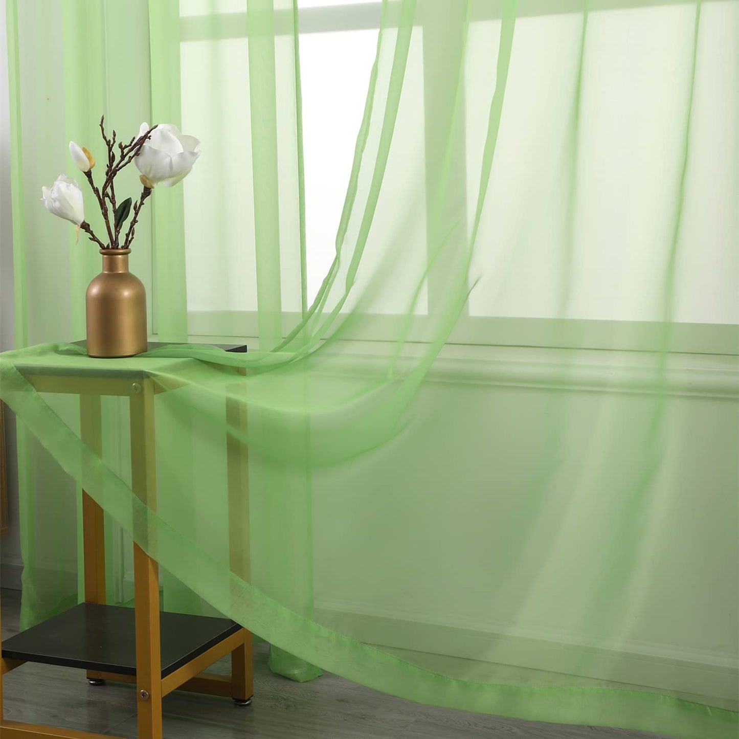 Sheer Voile Curtain,Sunlight Filtering Protect Privacy Polyester Sheer for your home