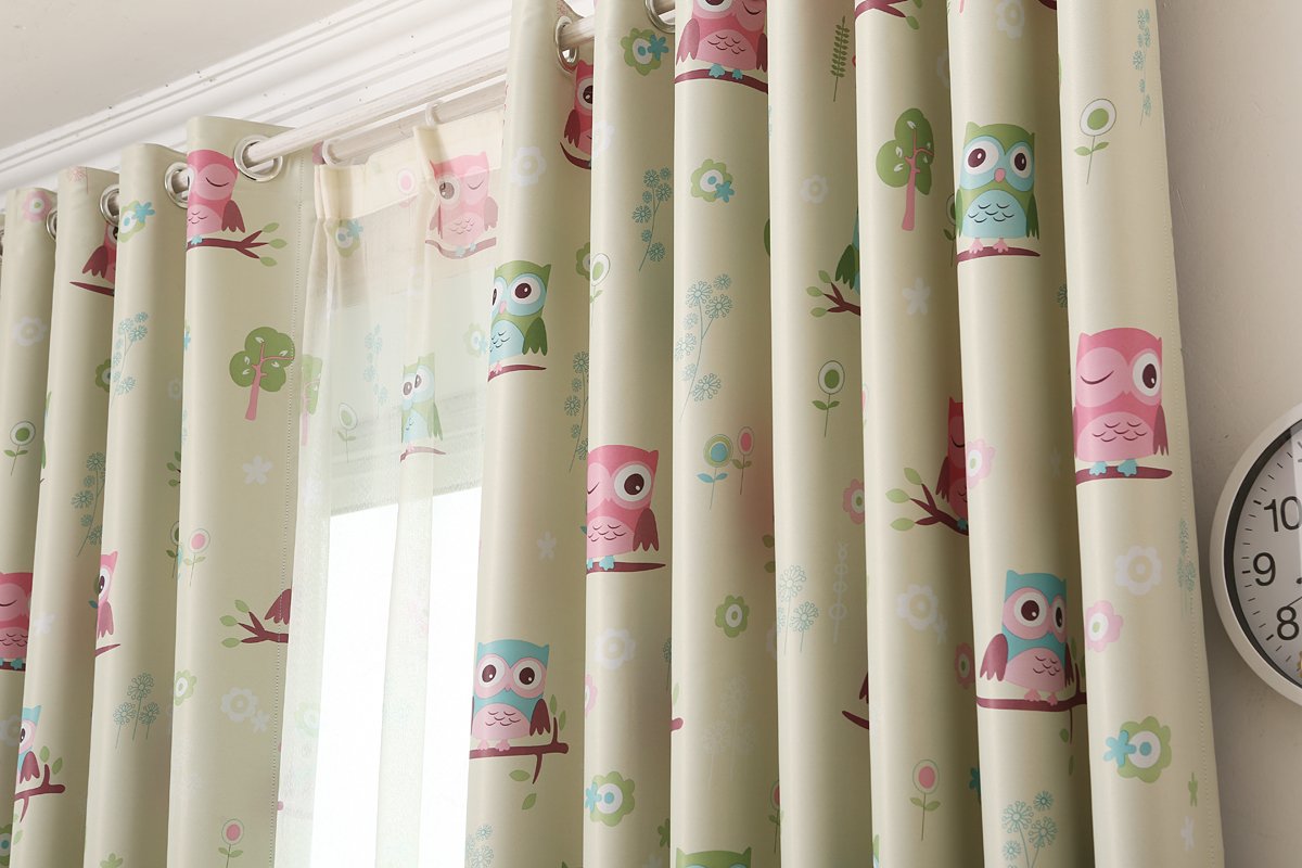 Gyrohomestore Animals Thermal Room Darkening Grommet Blackout Curtains