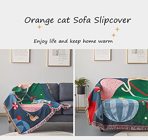 Sofa Slipcover,Throw Blanket for Couch with Tassels for Chair