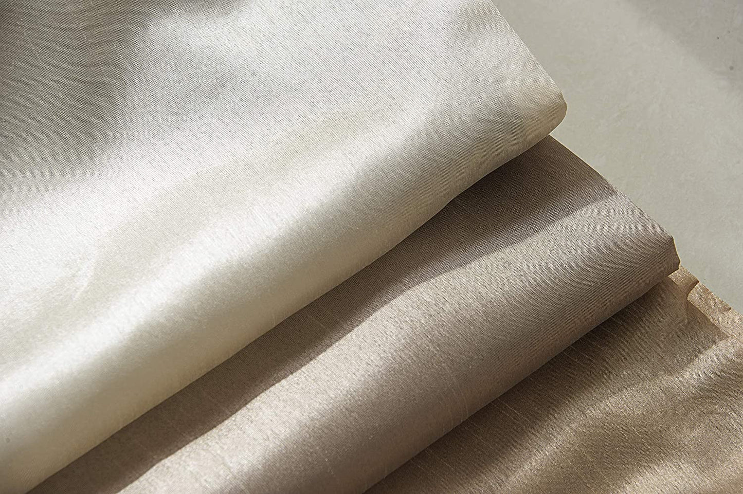 Three-Color Stitching Room-Darkening Curtains