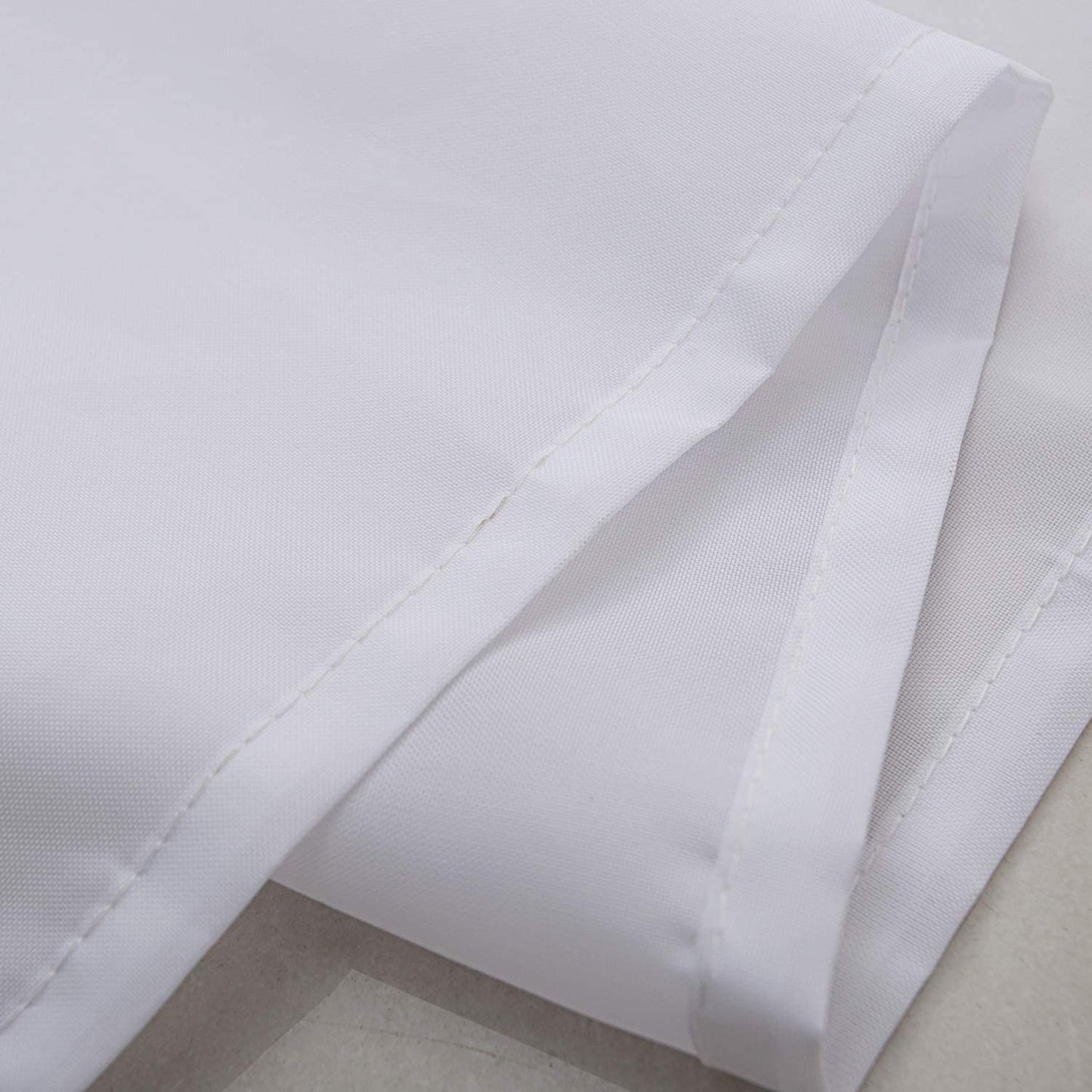 GYROHOME White Waterproof Nylon Fabric Shower Curtain,Washable and Breathable