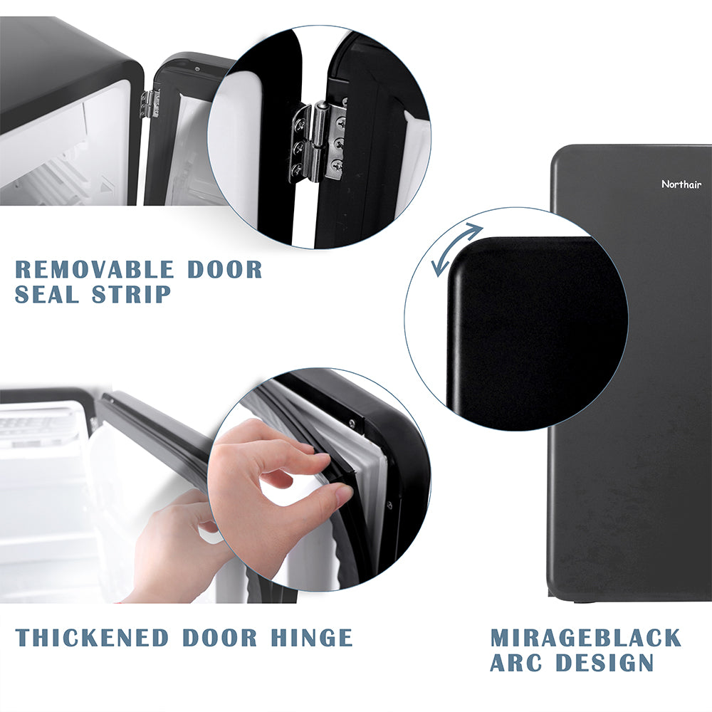 Gyrohomestore Retro 3.2 cu.ft. Compact Refrigerator