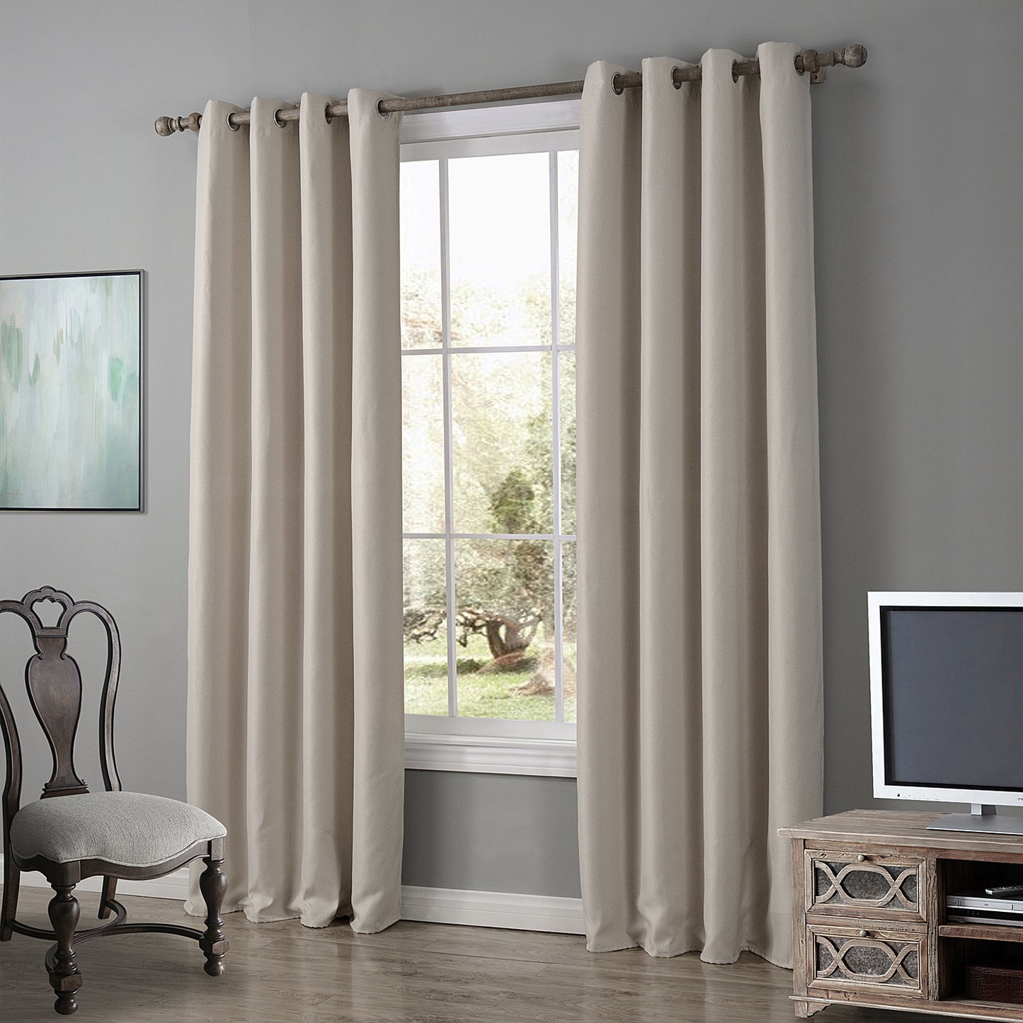 Gyrohomestore Elegant Grommet Energy Saving Best Blackout Curtains