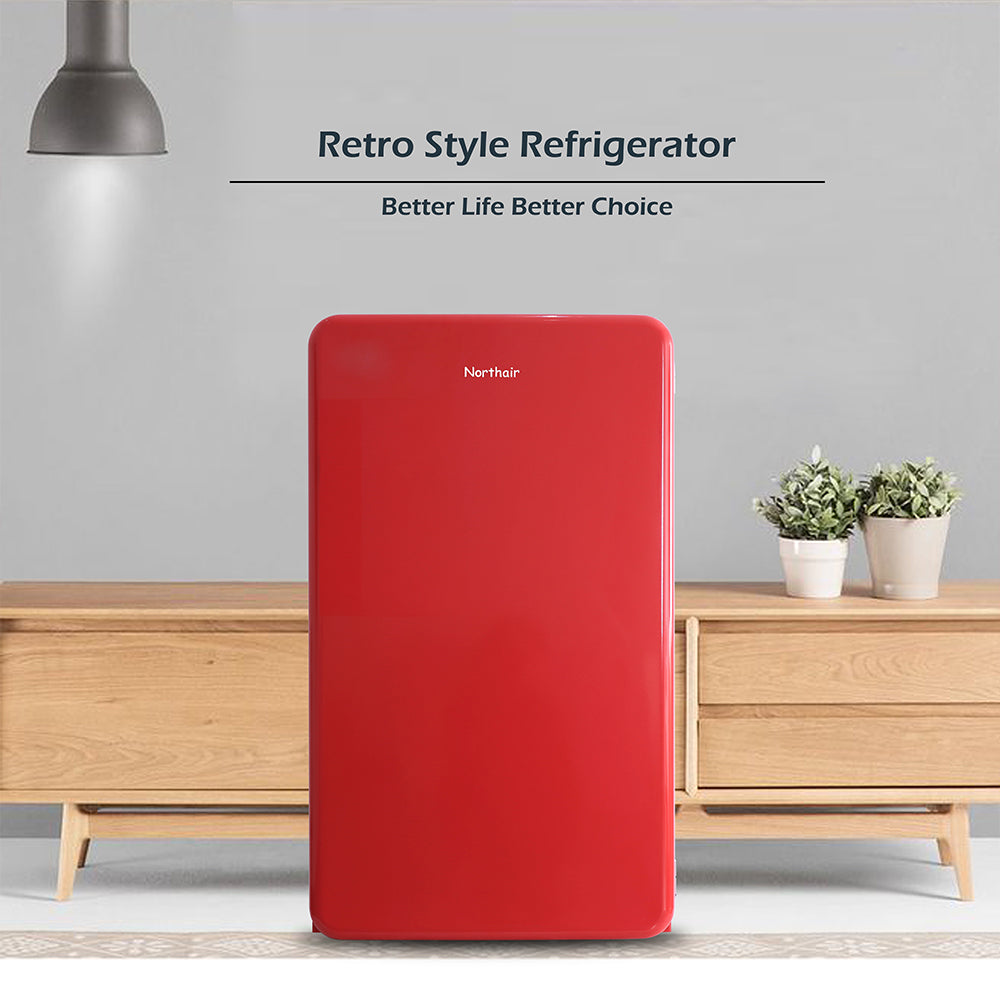 Gyrohomestore Retro 3.2 cu.ft. Compact Refrigerator