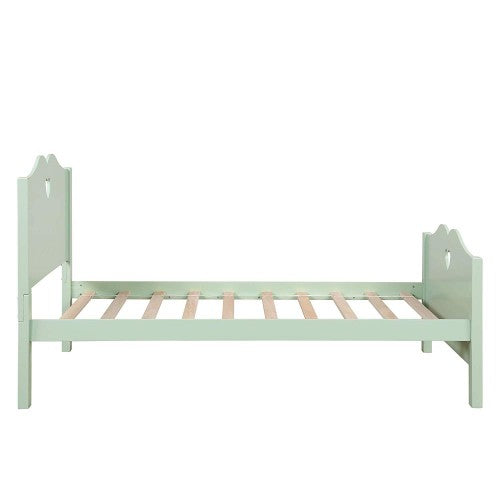 Gyrohomestore Twin Platform Bed with Wood Slat Support and Headboard