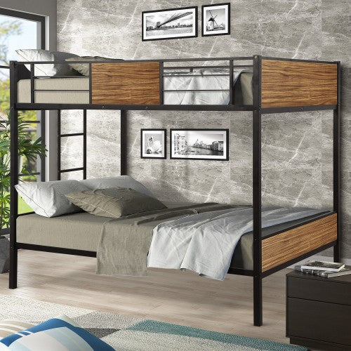 Gyrohomestore Mordern steel frame Full-over-full Bunk Bed