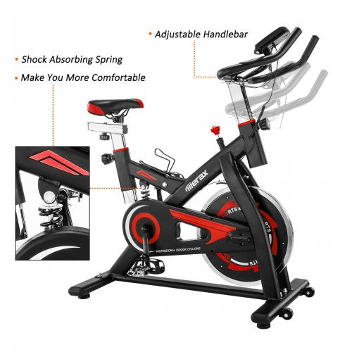 Gyrohomestore High Quality Black and Red Recling Exercise Bike