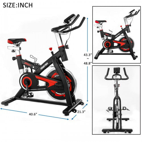 Gyrohomestore High Quality Black and Red Recling Exercise Bike