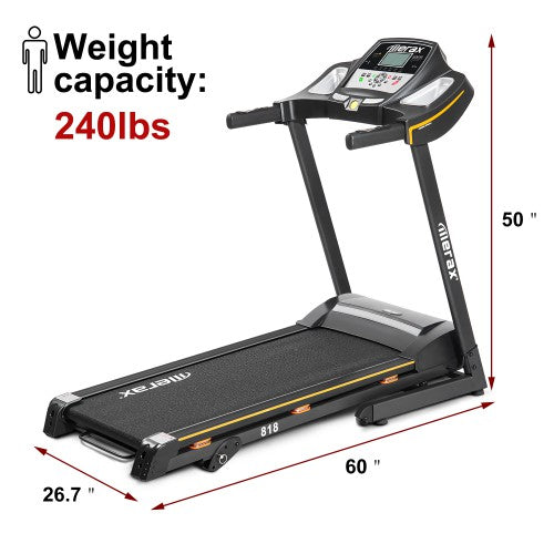 Gyrohomestore Folding Electric Treadmill Motorized Running Machine with Manual Incline